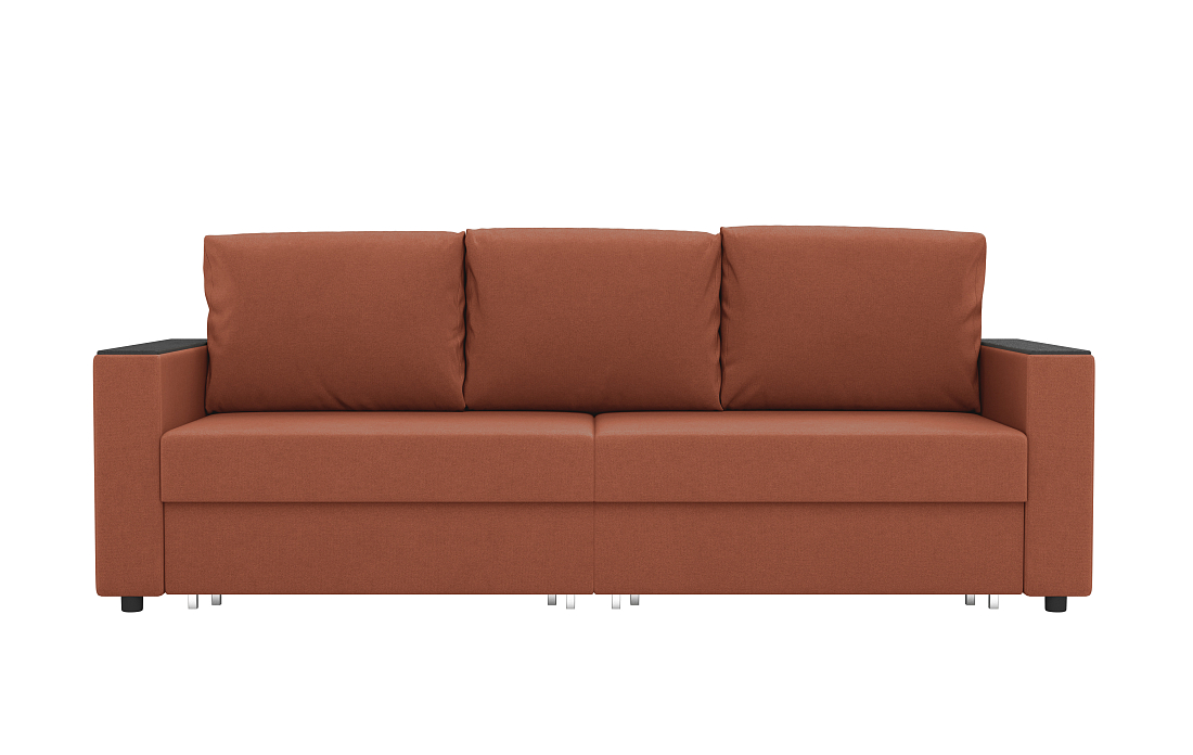 Гермес / Диван - кровать 3-х мест велюр велутто кирпичный